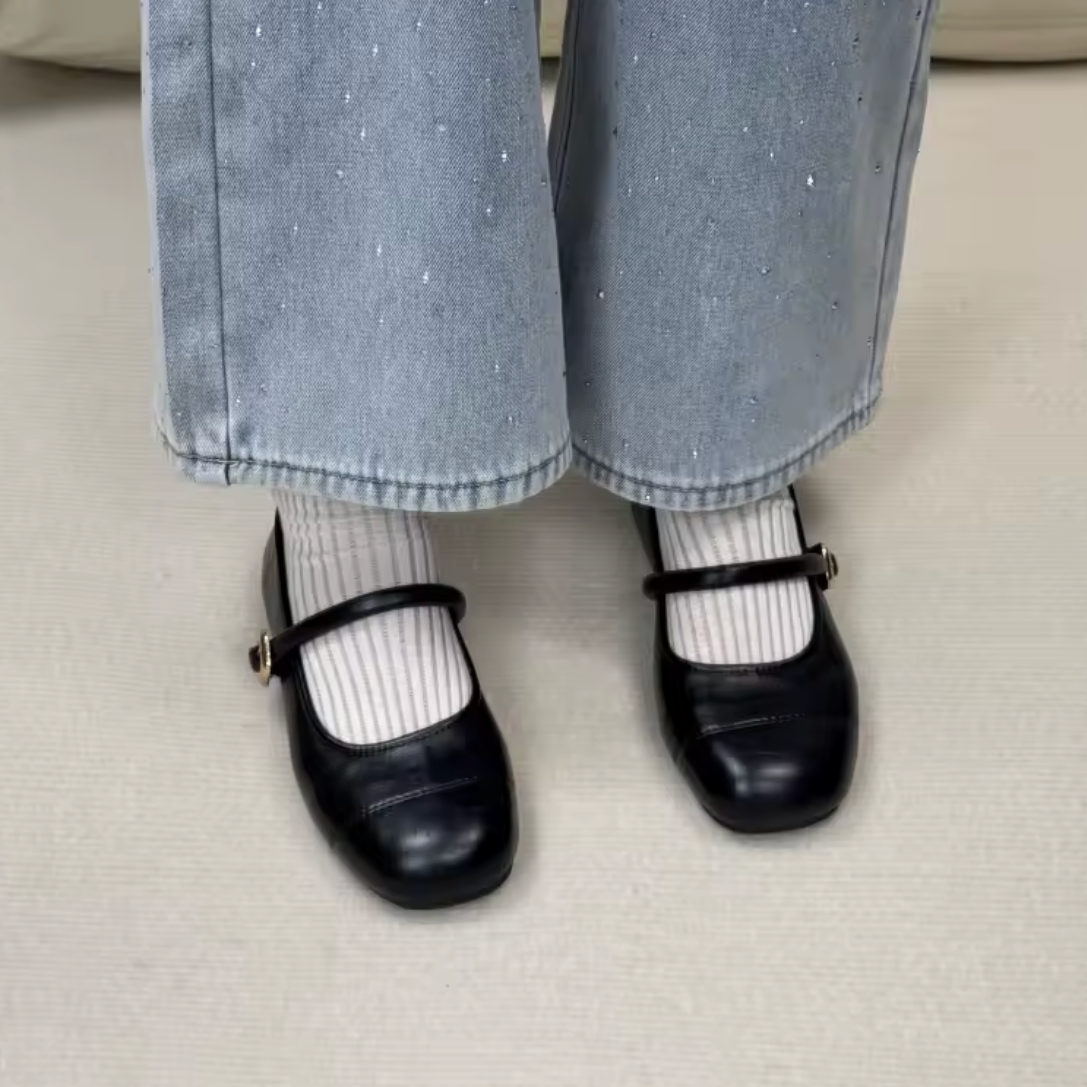 "Soho" Square Toe Flats