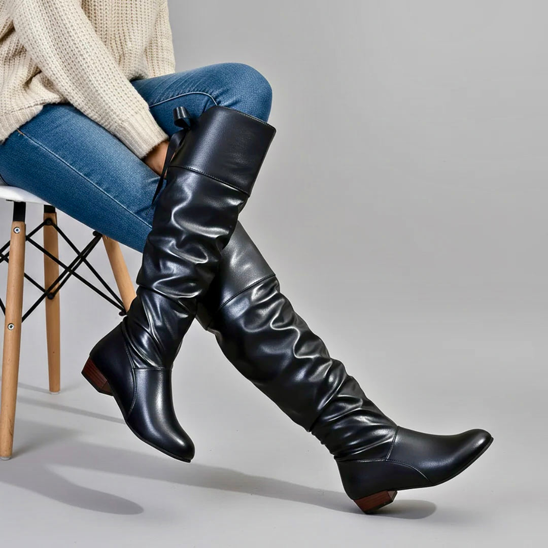 Women's Luna Slouch Ribbon Boot