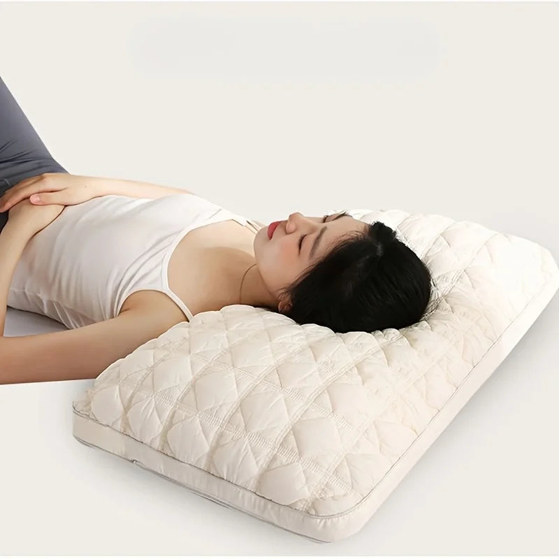 Ergonomic Adjustable Neck Pillow - Comfortable Pillow Core, Sleep Comfort - Suitable for Side and Back Lying, Side Lying Support