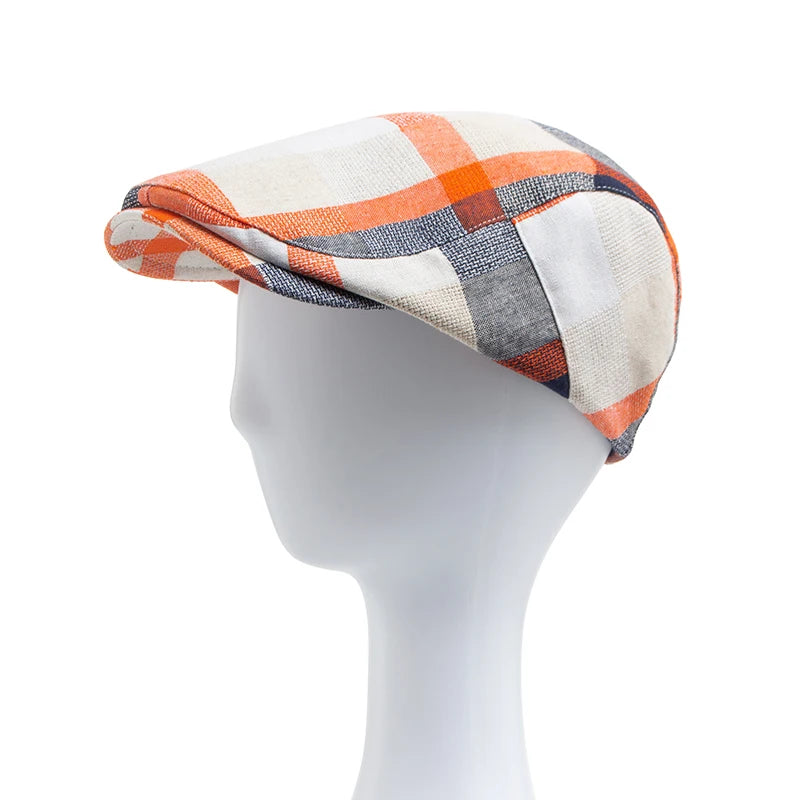 The Checkline Flat Cap