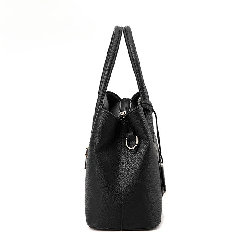 New luxury women's leather bag, well-known designer brand handbag, women's handbag wallet, fashionable shoulder bag