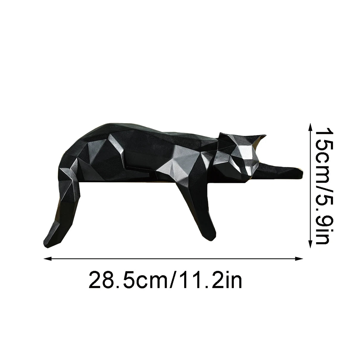 "Lattice" Geometric Cat Sculpture