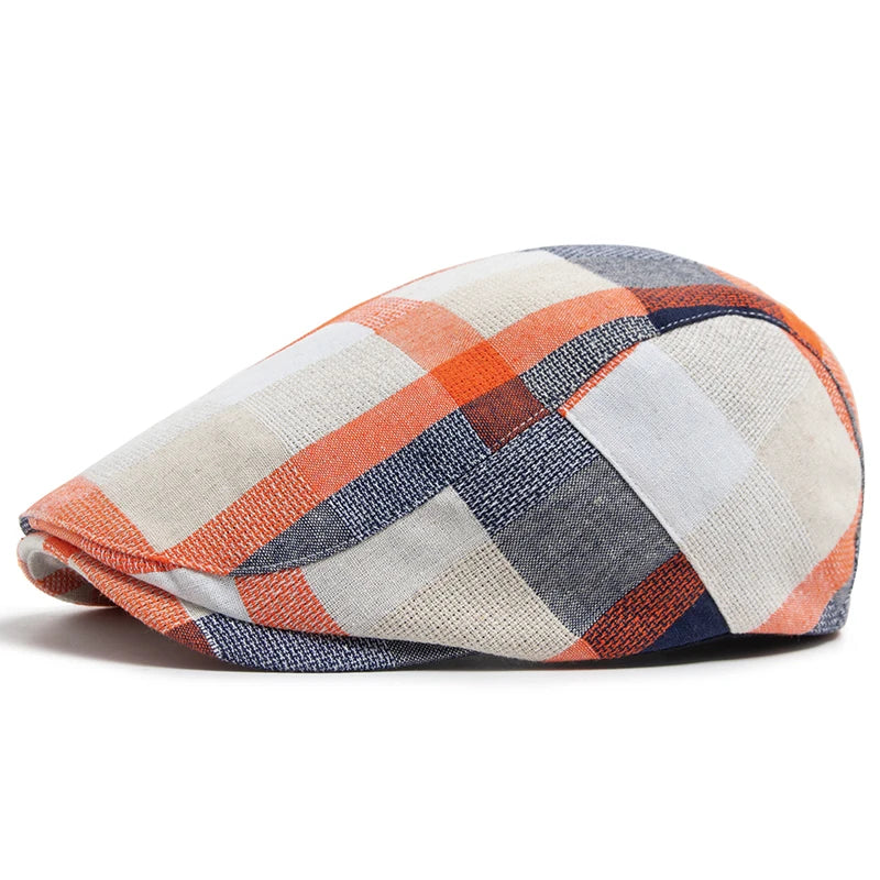 The Checkline Flat Cap