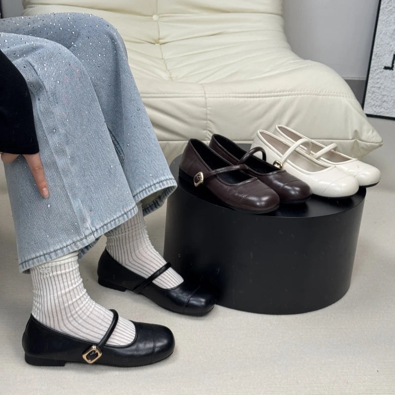 "Soho" Square Toe Flats