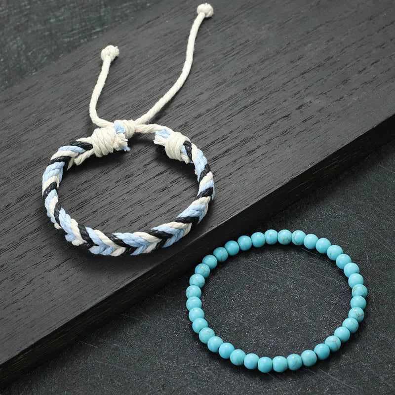 Coastal Rope & Stone Set
