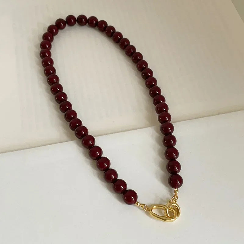 Bordeaux Link Necklace