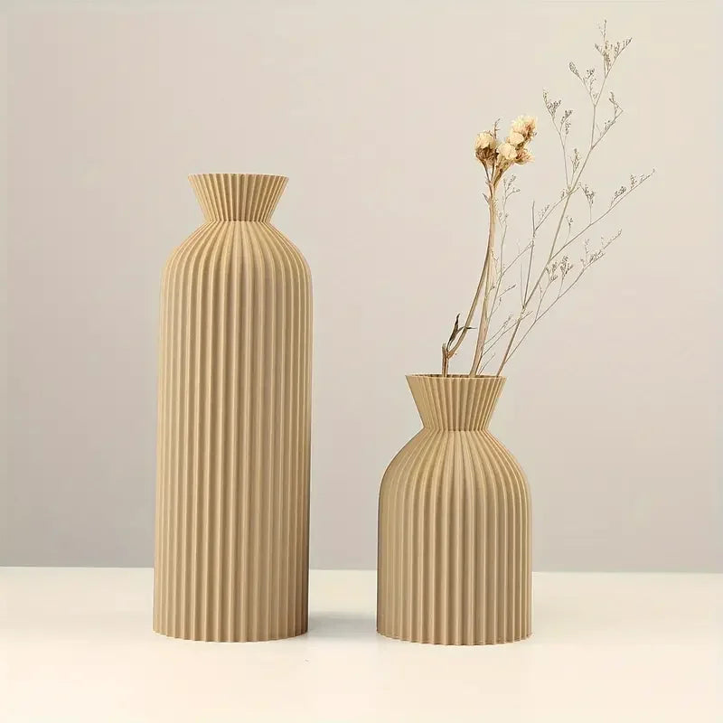 The Ribbed Bloom Vase Set