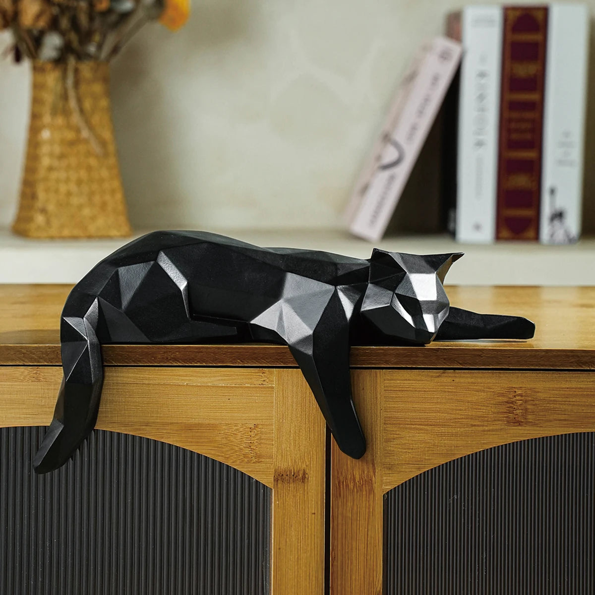 "Lattice" Geometric Cat Sculpture