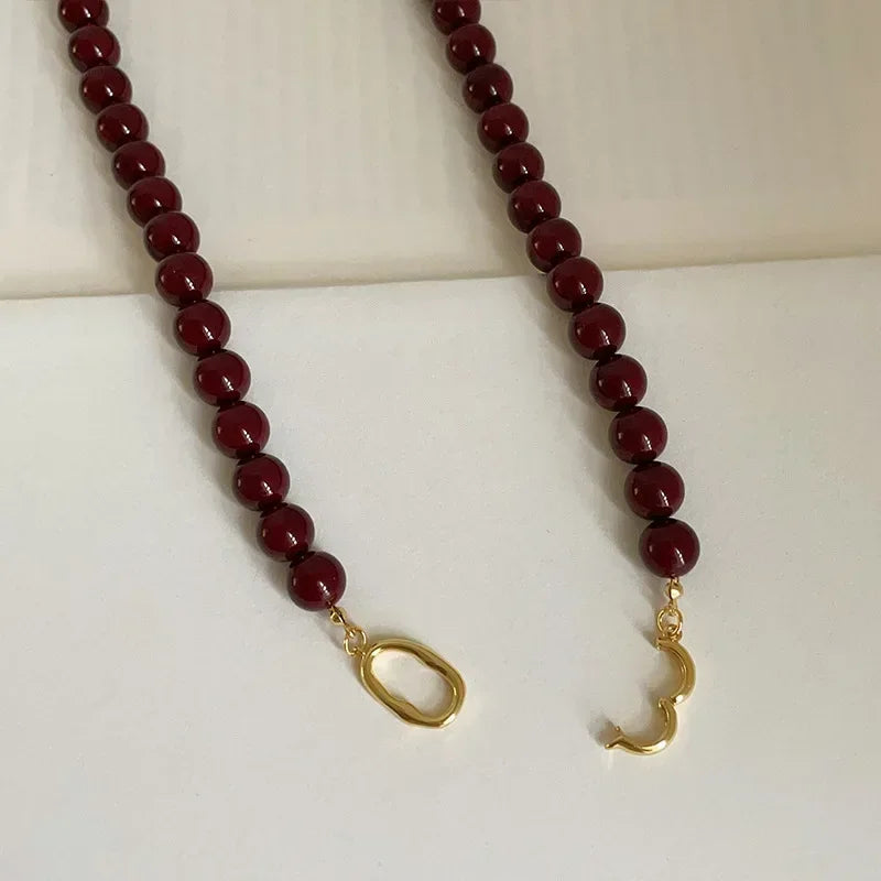 Bordeaux Link Necklace