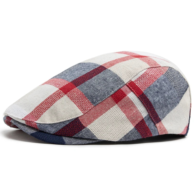 The Checkline Flat Cap