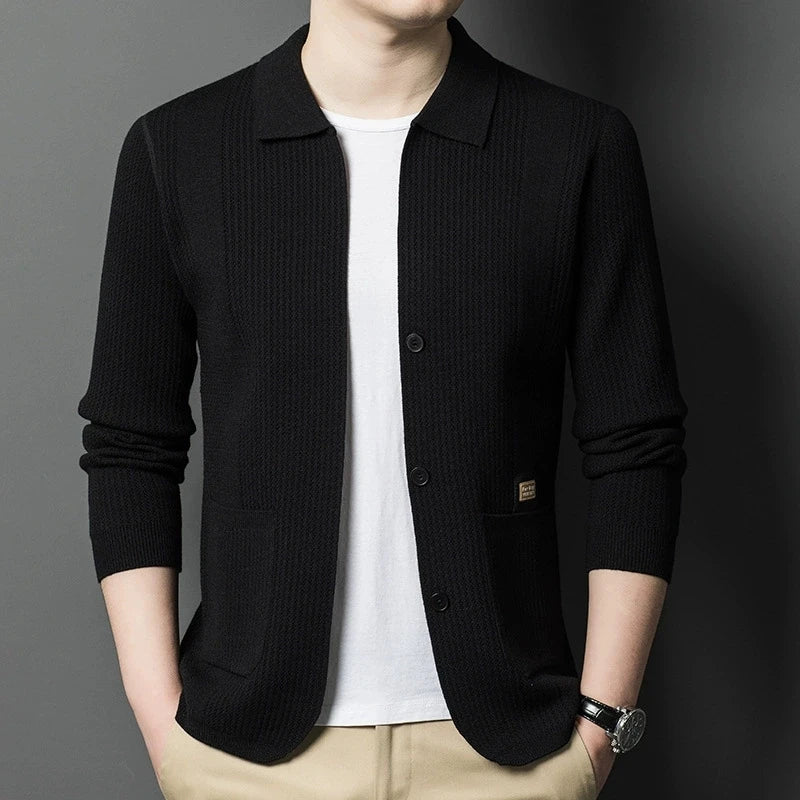 Men's "Souffla Stich" Polyester Cardigan