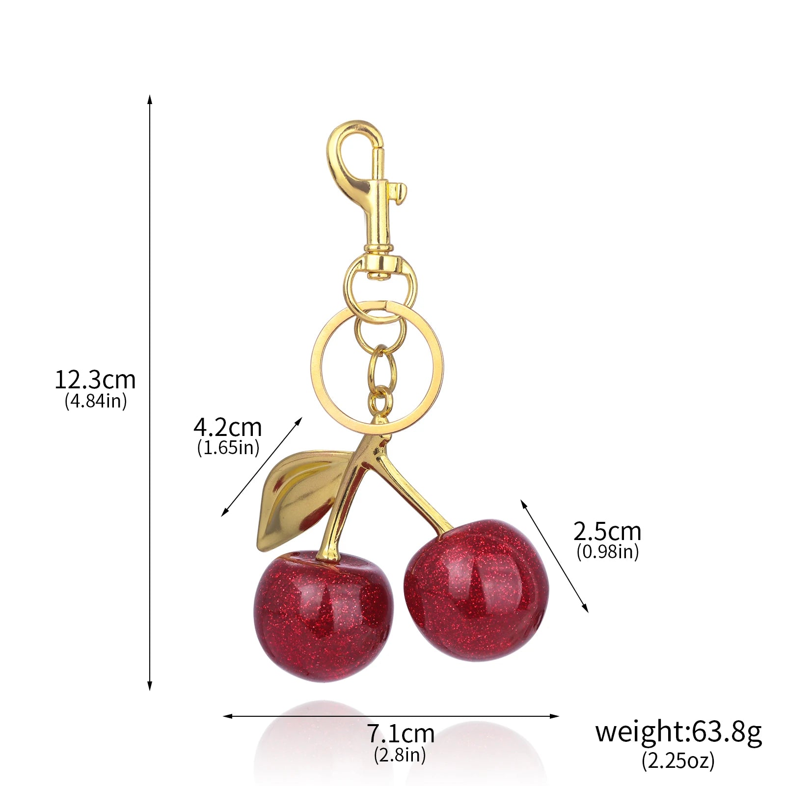 Cherry Luxe Keychain