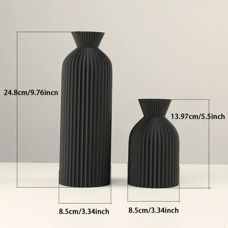 The Ribbed Bloom Vase Set