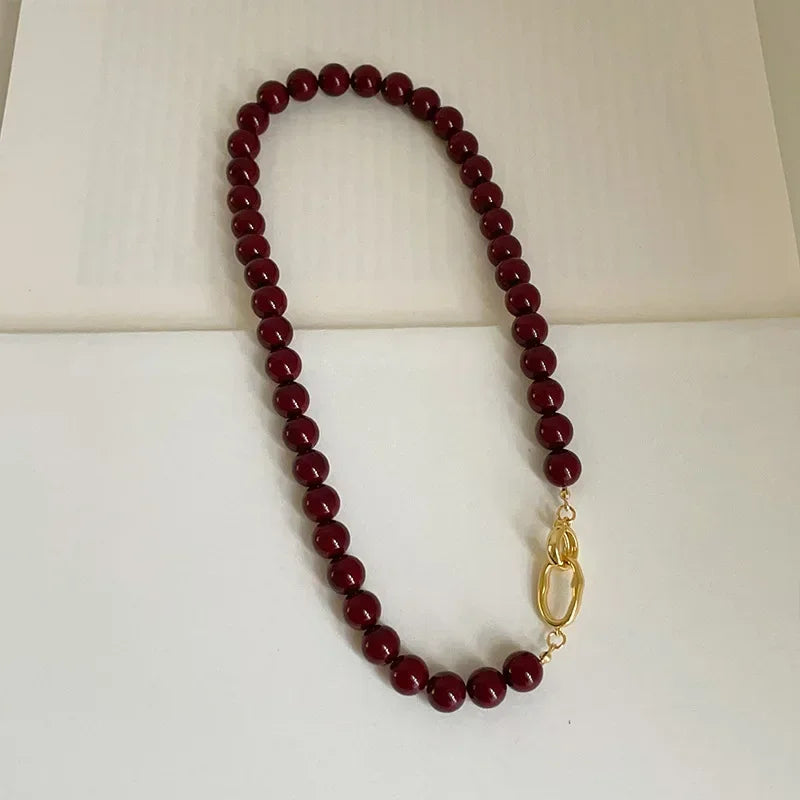 Bordeaux Link Necklace
