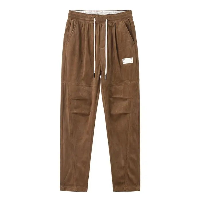 Autumn Winter Men Joggers Harem Pants Japanese Retro Corduroy Trousers Baggy Y2K Sweatpants Versatile 2025 Harajuku Clothe Trend