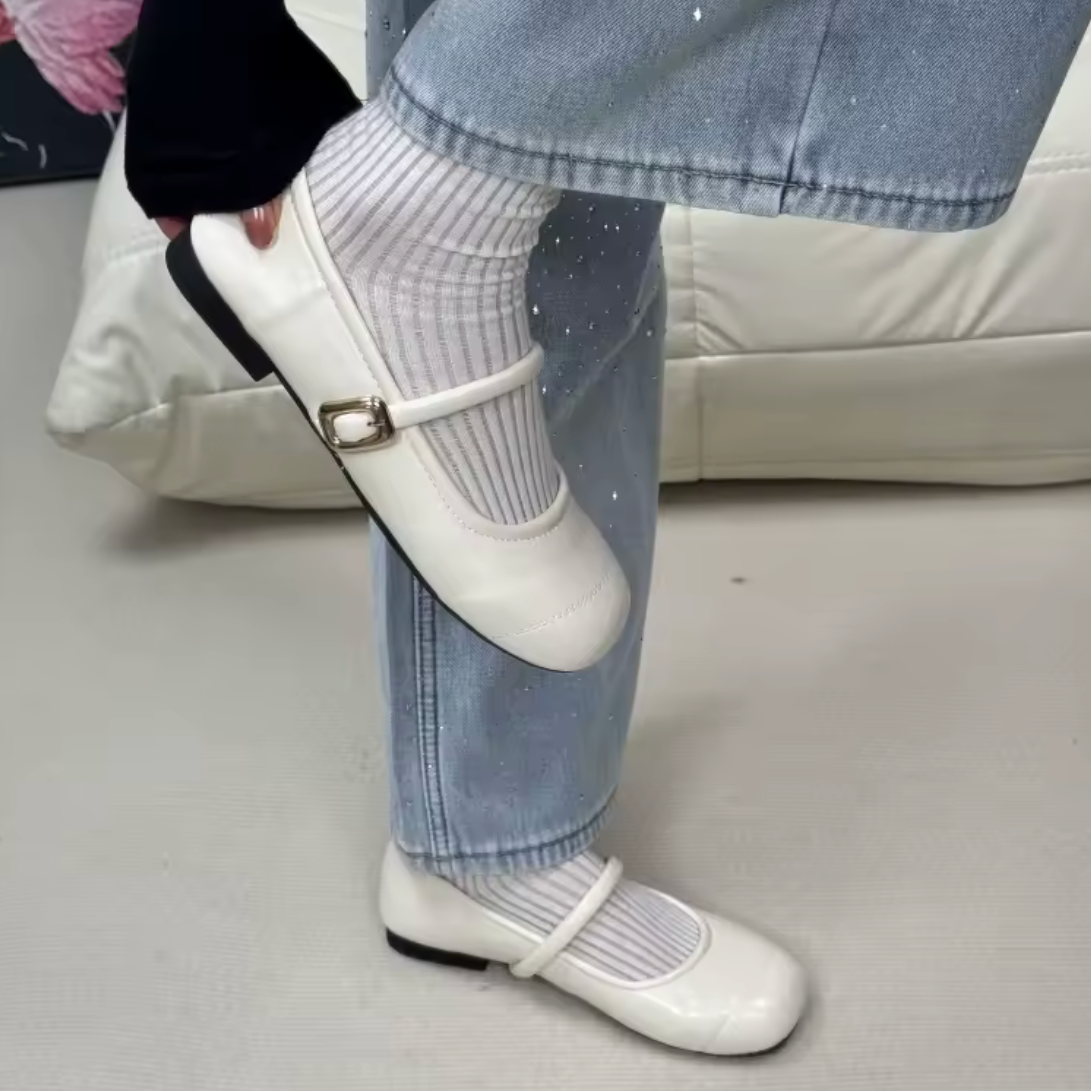 "Soho" Square Toe Flats