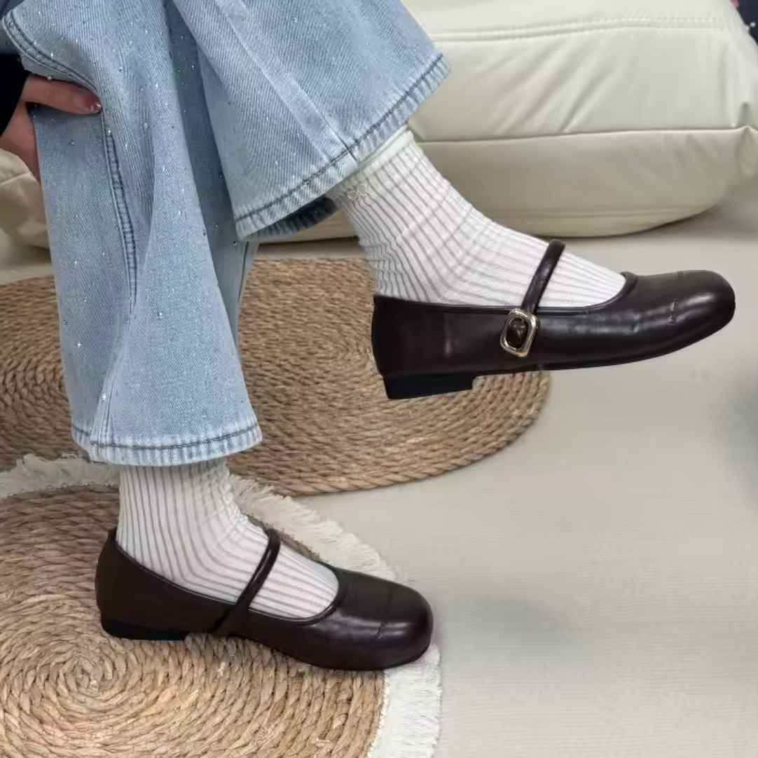 "Soho" Square Toe Flats