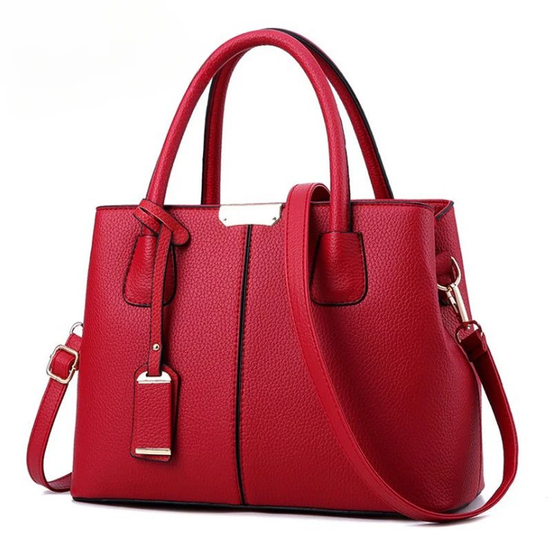 New luxury women's leather bag, well-known designer brand handbag, women's handbag wallet, fashionable shoulder bag