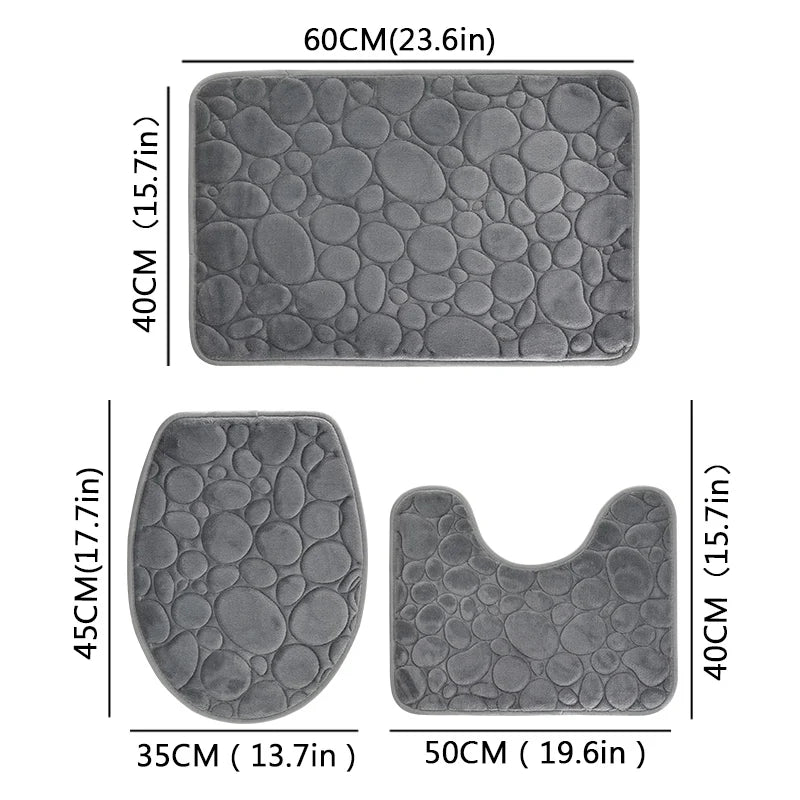 "PebbloSoft" Bathroom Rug Set