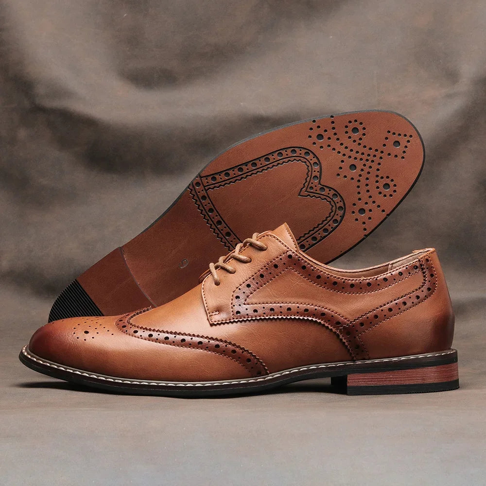 Marston Brogue Lace-Up Dress Shoe