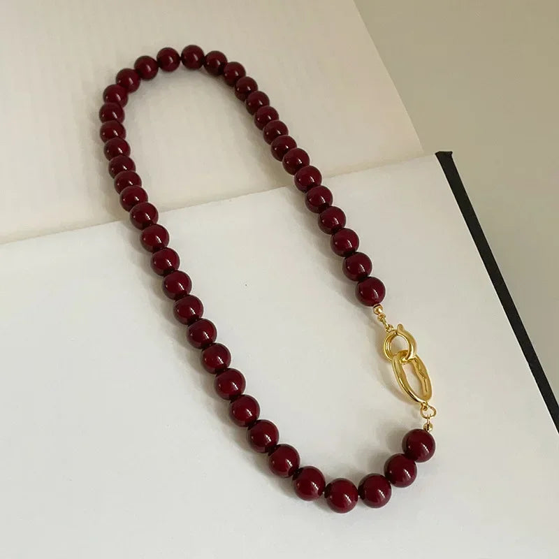 Bordeaux Link Necklace