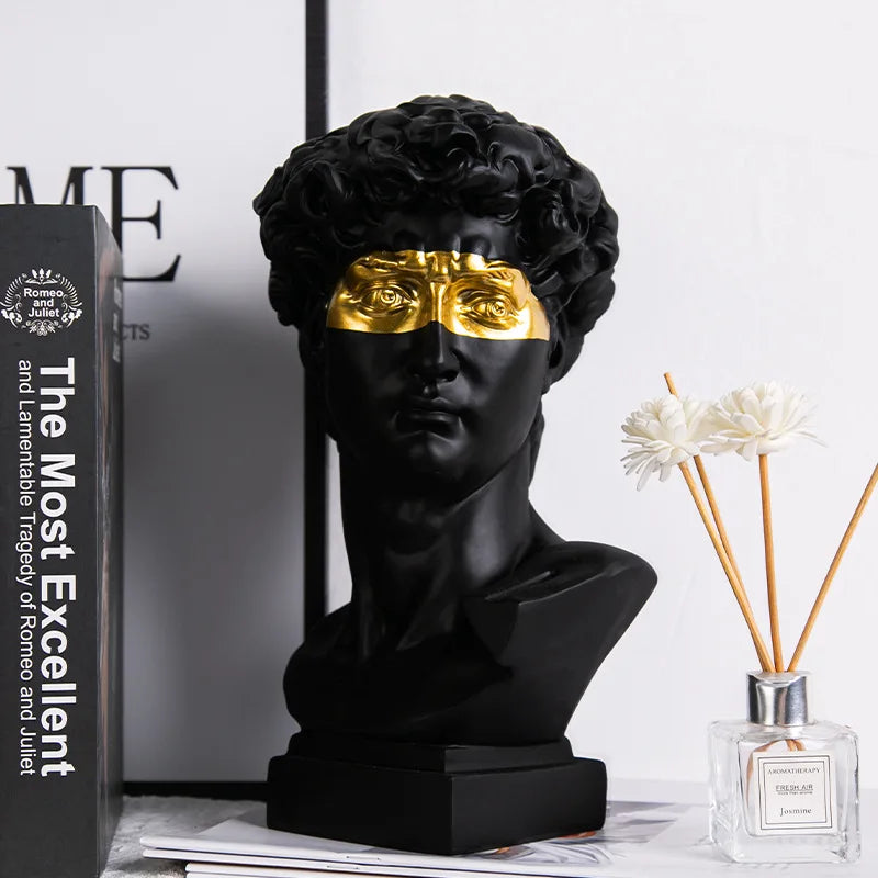 Golden Gaze Bust Sculptures