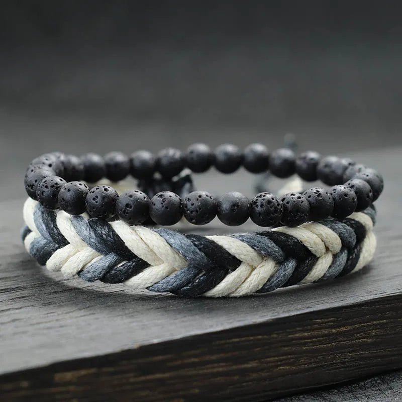 Coastal Rope & Stone Set