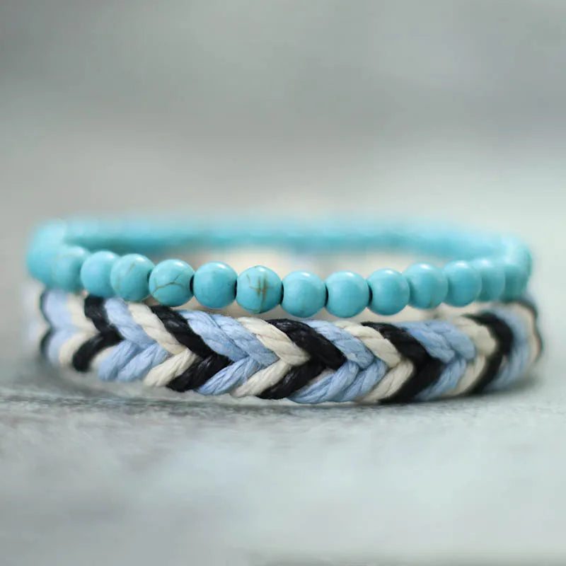 Coastal Rope & Stone Set