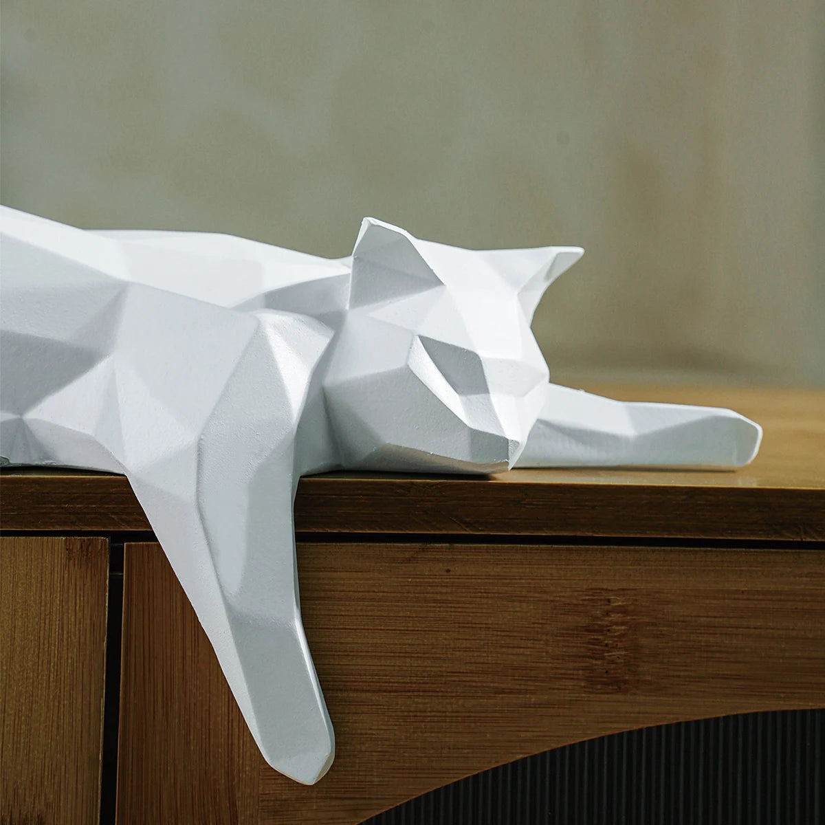 "Lattice" Geometric Cat Sculpture