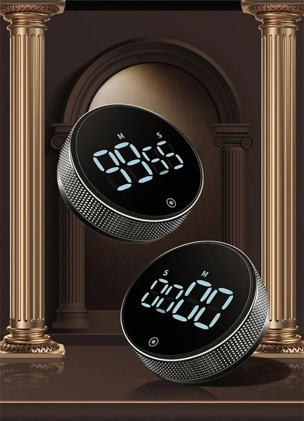 LED Digital Kitchen Timer Study Stopwatch Magnetic Electronic Cooking Countdown Clock LED Mechanical Remind Alarm Kitchen Gadget