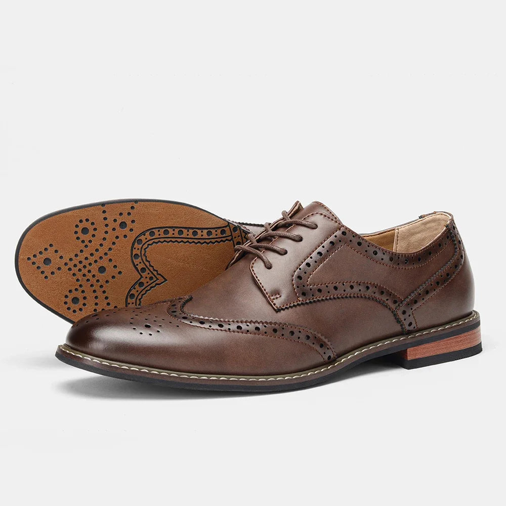 Marston Brogue Lace-Up Dress Shoe
