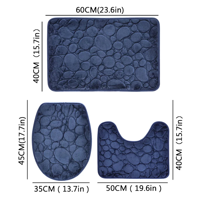 "PebbloSoft" Bathroom Rug Set