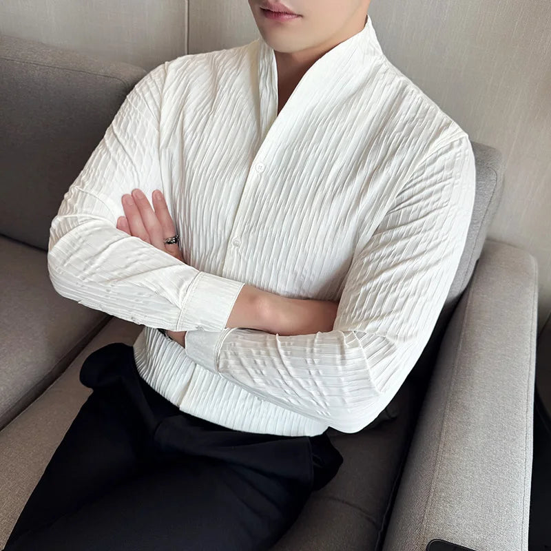 Men's "Dynasty" Pleated Shirt