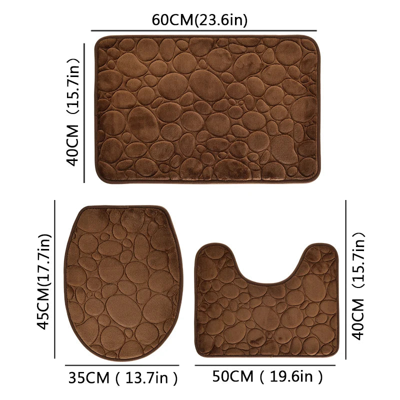 "PebbloSoft" Bathroom Rug Set