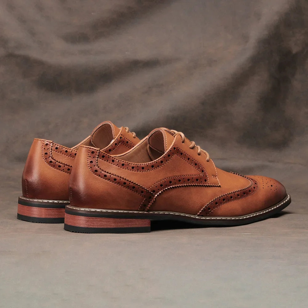 Marston Brogue Lace-Up Dress Shoe