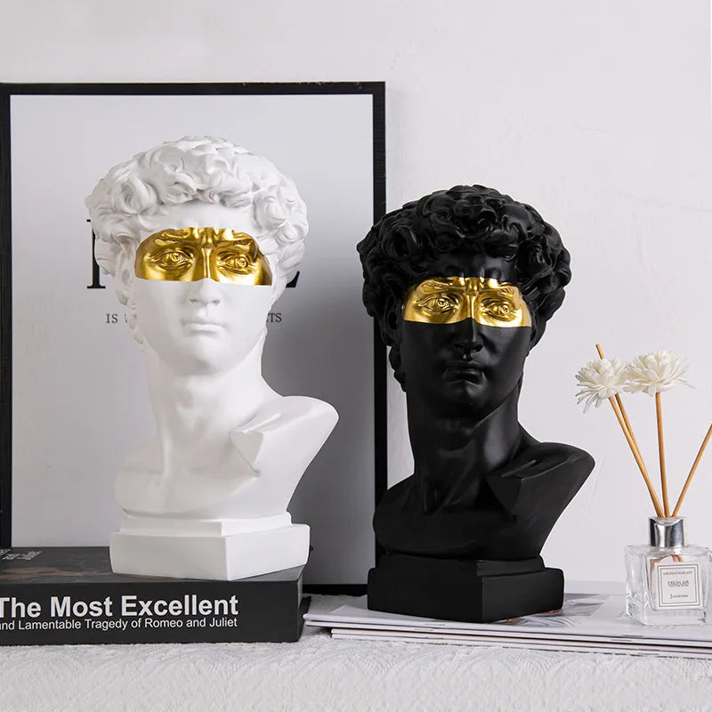 Golden Gaze Bust Sculptures