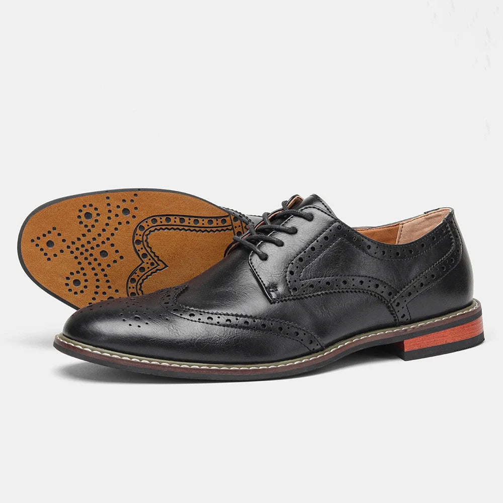 Marston Brogue Lace-Up Dress Shoe