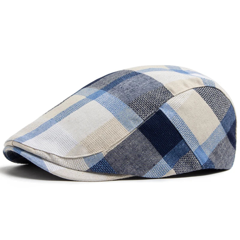 The Checkline Flat Cap
