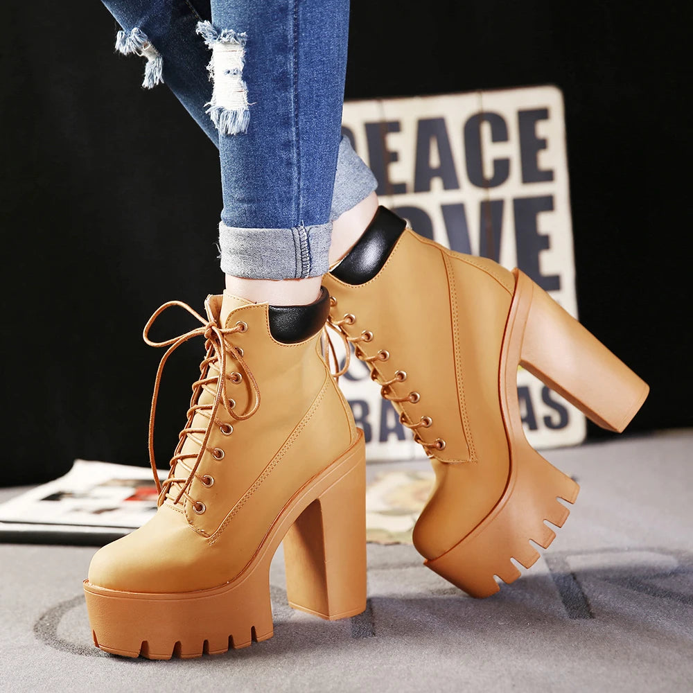 Women's Ember Lace-Up Heel Boot