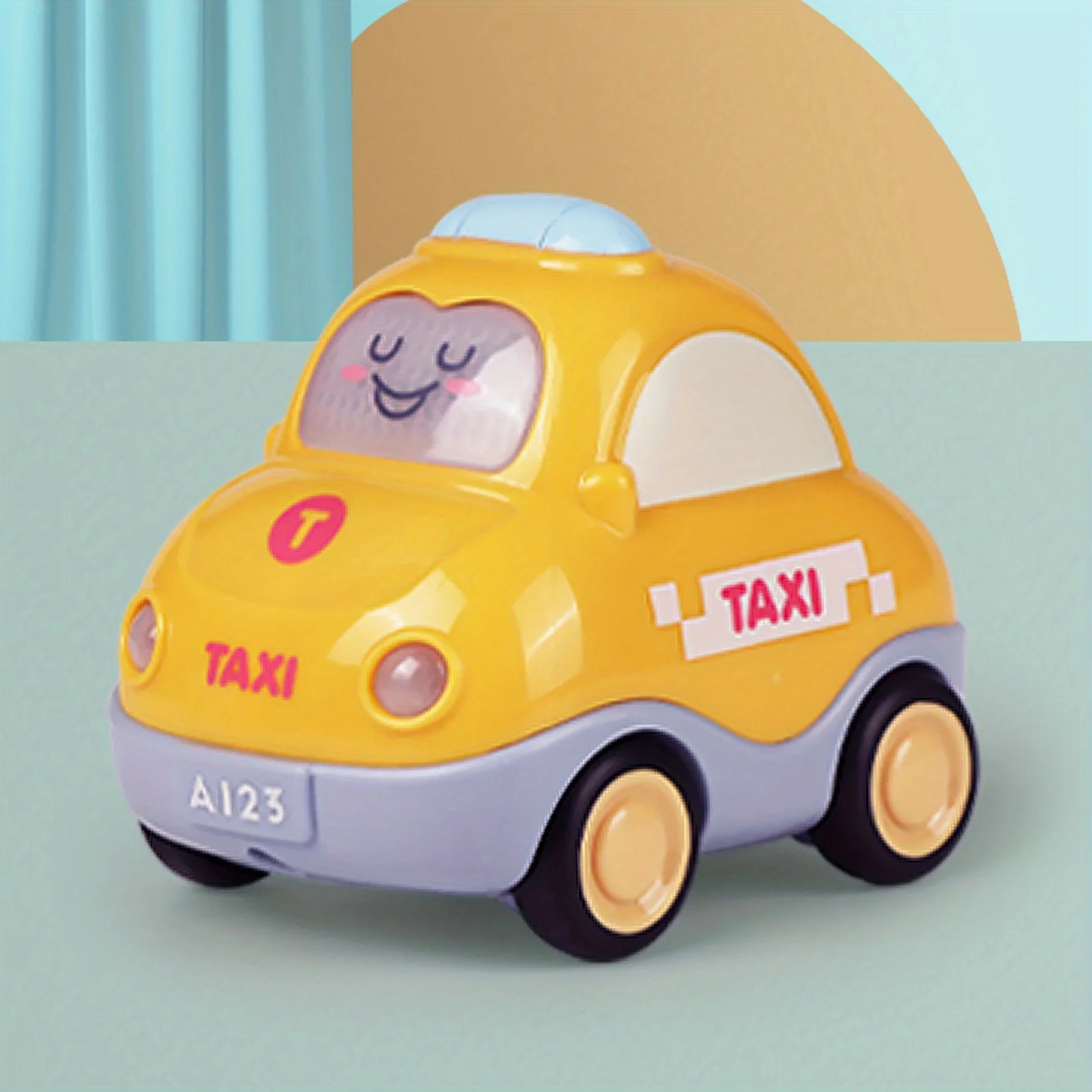 Pull Back Vehicle Toy Toddlers Cars with Lights & Sound, Police Car, Ambulance, Fire Truck, Taxi Birthday Party Gifts Toy