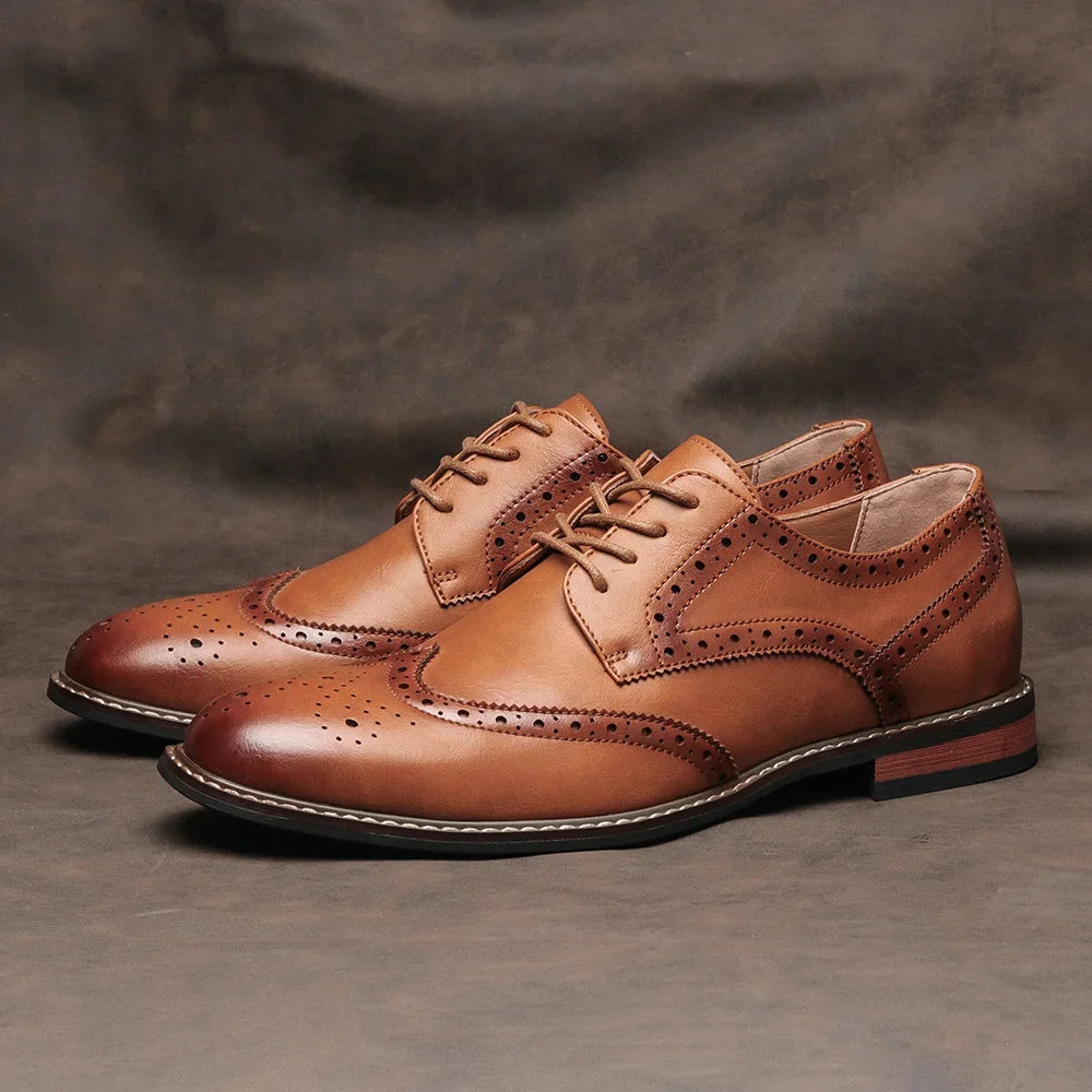Marston Brogue Lace-Up Dress Shoe